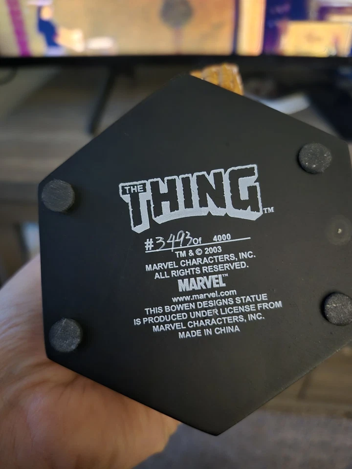 Fantastic Four Thing3493/4000 Mr Fantastic Mini Estatua 2003 Bowen 1580/4000  Foto 3 de 3