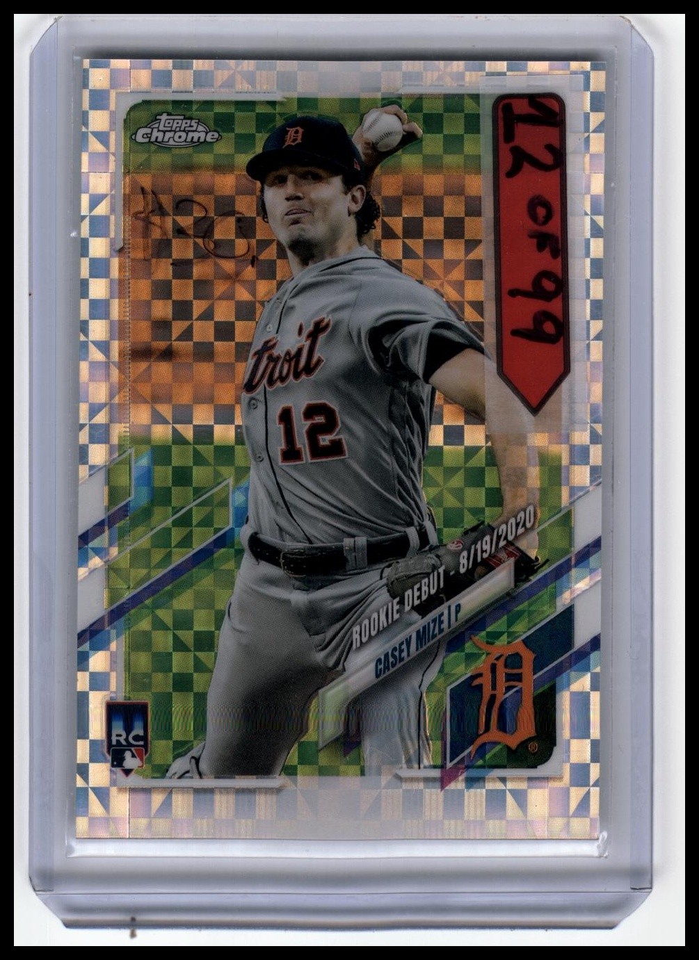 2021 Topps Chrome Update #USC73 Casey Mize X-Fractor #/99