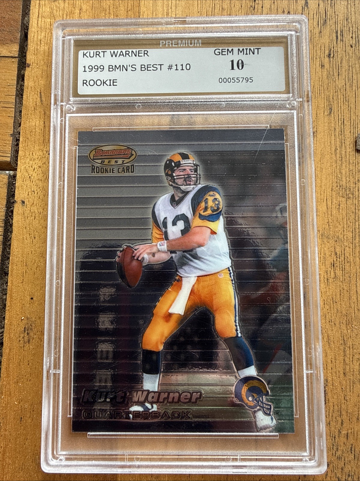 1999 Bowman's Best Kurt Warner #110 (RC) Gem 10. Mint