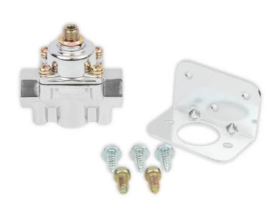 #ad GENUINE Holley 12 804 CHROME 1 4 PSI Adjustable Fuel Pressure Regulator Kit $39.00