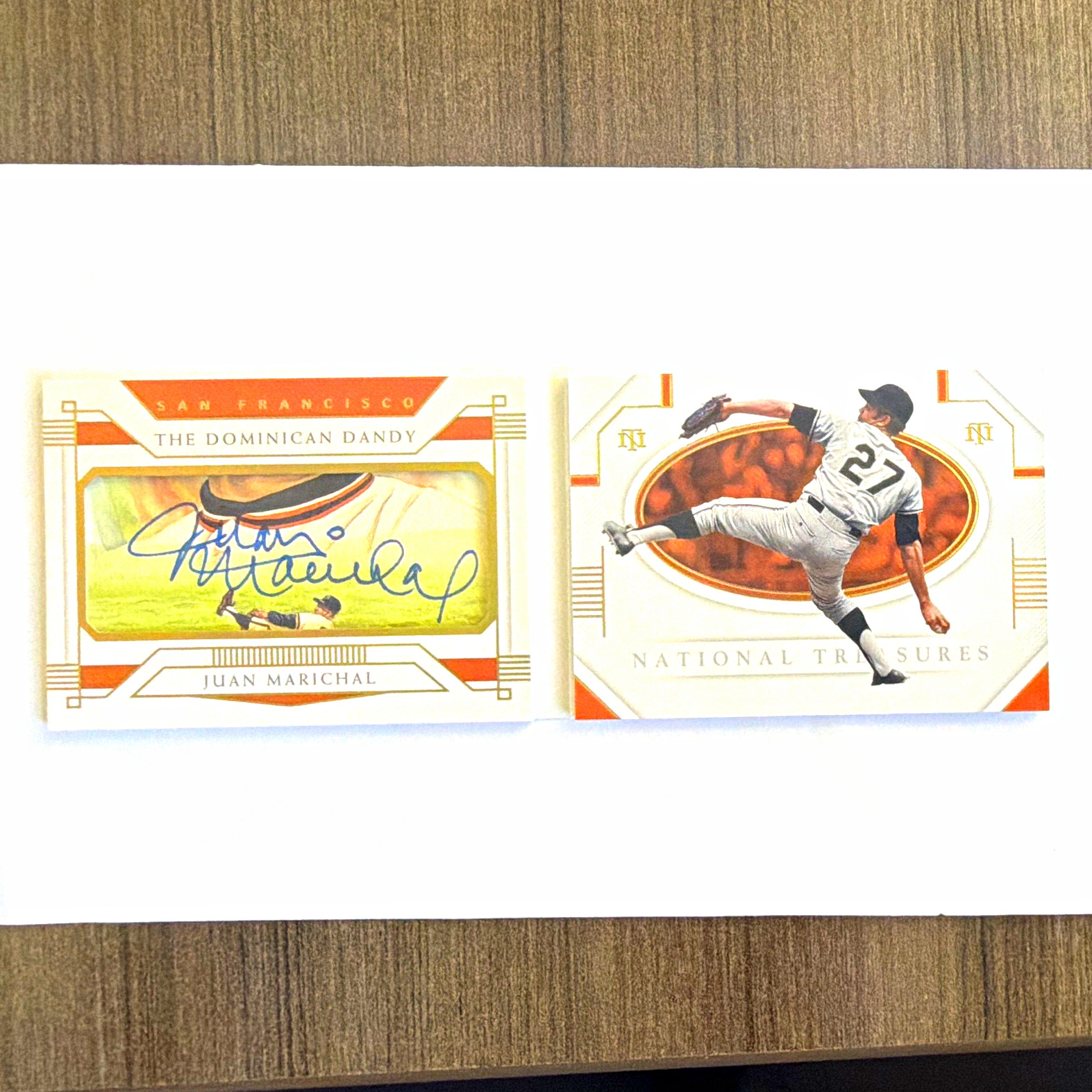 2016 National Treasures Juan Marichal Cut Signatures Booklet Auto 05/10