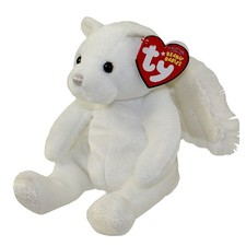 TY Beanie Baby - HEAVENLY the Angel Bear (7 inch) - MWMTs Stuffed Animal Toy