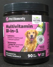 Pet Honesty Multivitamin 10-in-1 Chicken Flavor 90 Soft Chews Exp. 5/2026