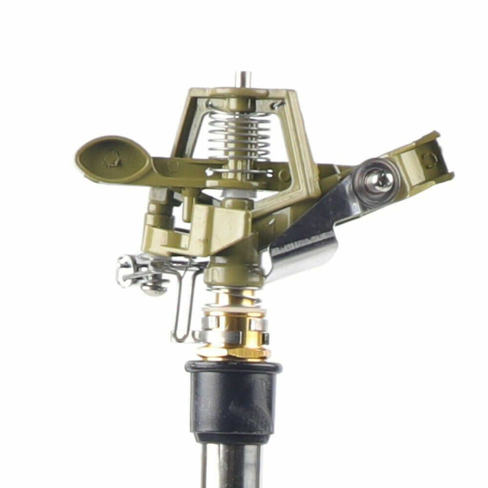Impact Sprinkler Tripod Base Large Area Water Sprinkler for Lawn Yard Garden US