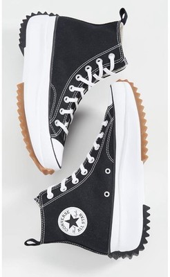 Converse Run Star Hike High Black/White/Gum Mens 7.5 Womens 9 166800C Taylor All