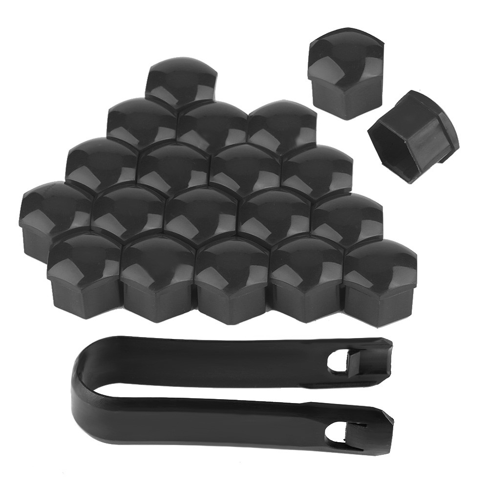 HOT 20pcs 21mm Nut Car Wheel Auto Hub Screw Protection Anti Theft Cover Gray
