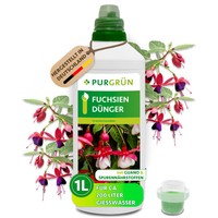 PurgrüN Fuchsien DüNger, Npk 5+7+8, Guano & SpurennäHrstoffe, 1L