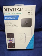 Vivitar Security Video Doorbell & Chime Kit WIFI White DB201 NOC - NEW SEALED