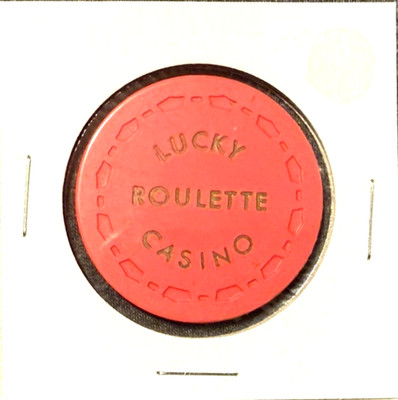 Lucky Casino Las Vegas - Red Vintage Roulette Chip