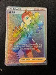 Sonia (Secret) 203/192 Rebel Clash Rainbow Holo Secret Rare