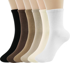 Women Casual Calf Socks - Cute Cotton Crew Socks - Soft above Ankle Sock Gifts 6