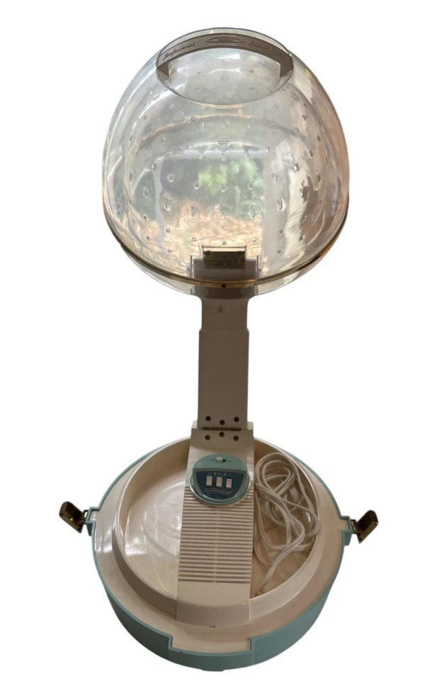 VTG Oster Beauty Salon Pro Remote Hair Dryer Blue Clear Model 375 Tested - Image 4 of 4