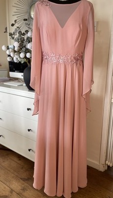 Couture Club Wunderschönes Kleid für besondere Anlässe 7G1A6 Rose Rosa Gr. 16 Neu 