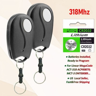 Linear MegaCode Block Coded Key Ring Transmitter, 1-Channel (ACT-31B/34B)