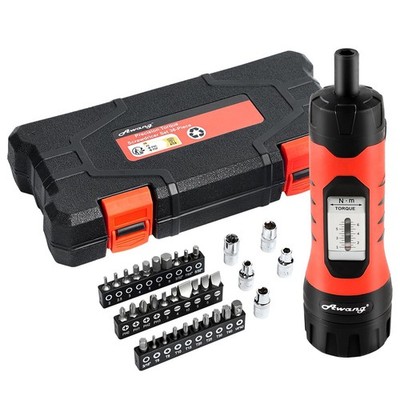 Awang 1/4'' Antrieb Drehmomentschlüssel Schraubendreher Set 1-6NM, 36-teilig Drehmomentschraubendreher