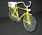 Vintage 1973 Mod Barbie 10 Speed Yellow Bike With Basket  Mattel EM59