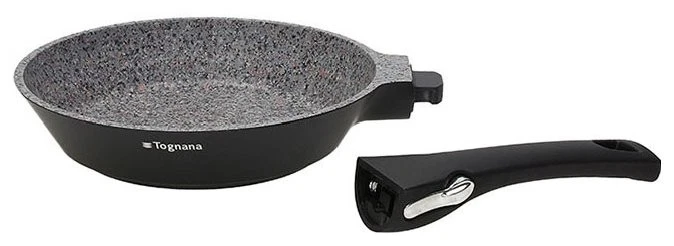 Tognana Padella Alluminio antiaderente (20cm) AMBIZIOSA Nero e Grigio pietra - Immagine 2 di 2
