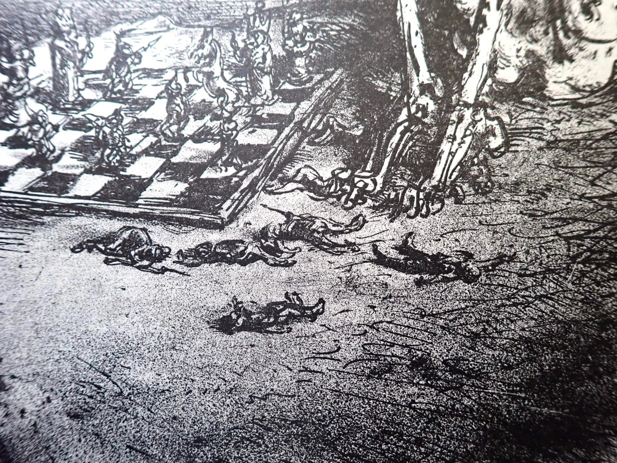 LLL! "Tod und Teufel" Schach Krieg Ukraine Putin Hitler Stalin Mao A. Paul Weber