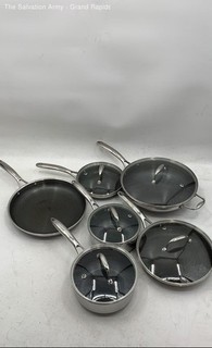 HexClad Nonstick Cookware Frying Pan With Lid & Handle Set Of 11