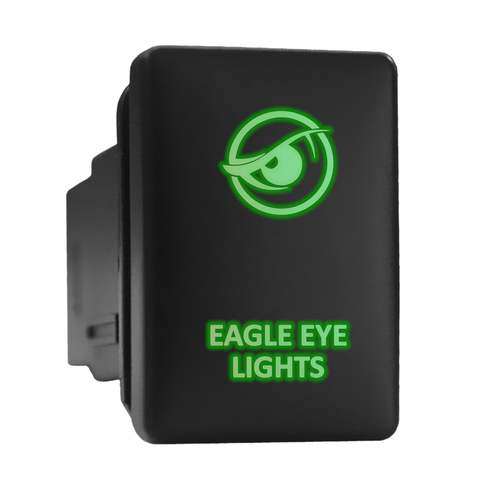 EAGLE EYE Green Backlit Push In Switch 1.28