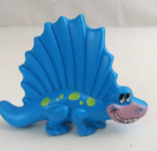 1992 Blue Stegosaurus Flintstones Fruity Pebbles Cereal Toy - Picture 7 of 7