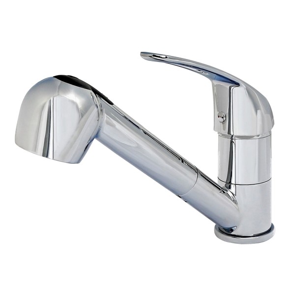 KüChenarmatur – SpüLtischarmatur Mit Brausekopf | Niederdruck | Chrom | Arilia-image