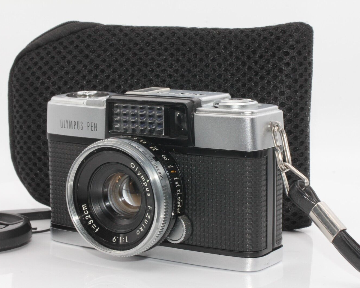 Near Mint ] OLYMPUS Pen D Half Frame Camera w/ Zuiko 32mm F1.9