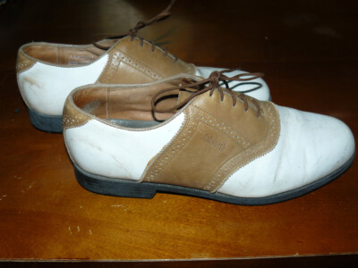 Ashworth Saddle AM0201 Mens Size 11 M Brown White Golf Shoes