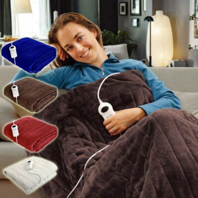 SOQ Electric Heated Throw Rug Smart Heat Settings Snuggle