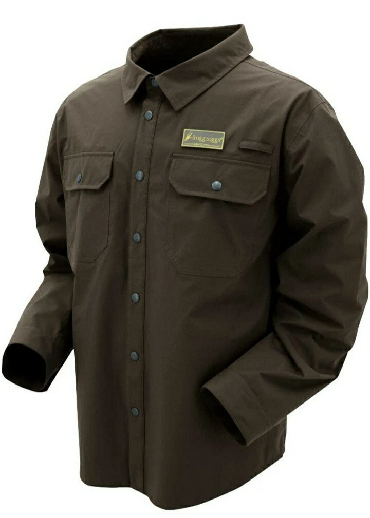 Frogg Toggs Pilot II Jac Shirt Brown XLarge New water resistant outdoors