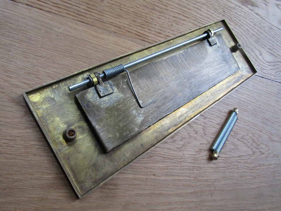 Letter plate letter box postal plate cover Solid brass construction 12