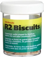 Wolfcraft 2994404 Compressed Wafer Shaped Wood Joining Biscuits for Joining Wood