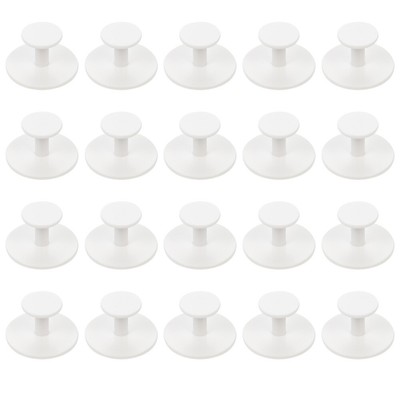  20 Pcs Sliding Door Handle No-trace Adhesive Handles Practical Cabinet Knobs