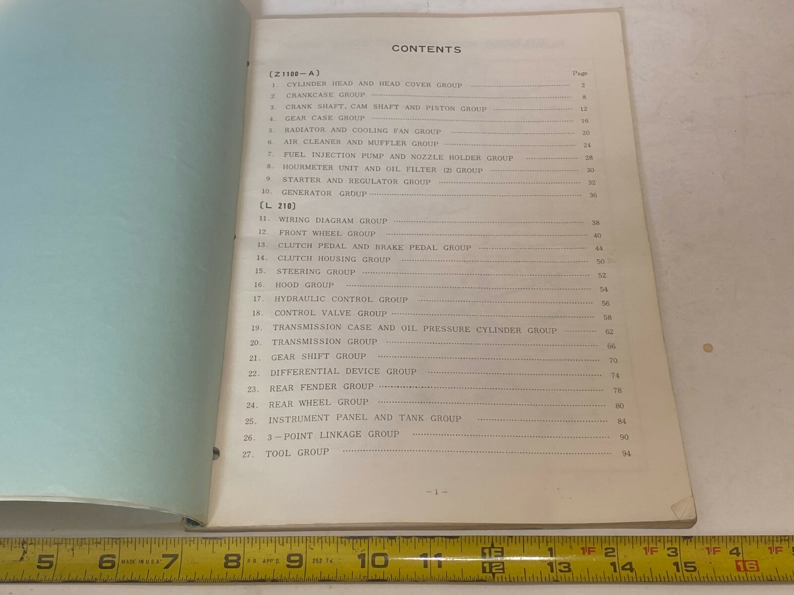 Vintage Kubota Tractor Illustrated Parts List - Model L210 | eBay