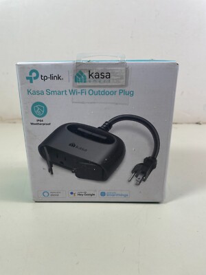 TP-Link Kasa Smart Wi-Fi Outdoor Plug Duplex KP400 Open Box 3.8