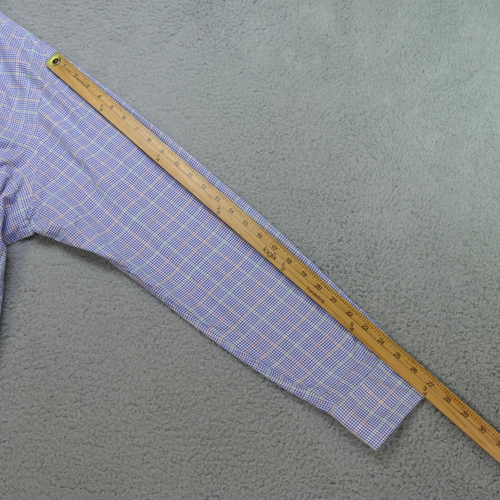 Polo Ralph Lauren Shirt Mens XL Blue Plaid Button Up Long Sleeve - Picture 15 of 17
