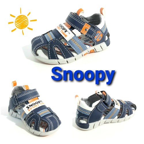 Snoopy sandali bambino soletta soft punta chiusa chiusura velcro estate  2021 | eBay