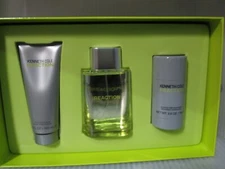 KENNETH COLE REACTION MEN 3 PIECES SET : 3.4 EDT Spray + 3.4 A/S Balm,2.6 Deo