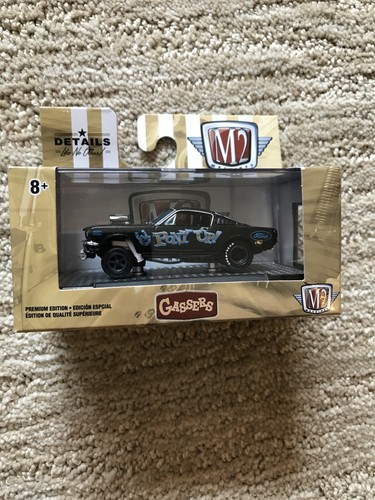 2020 M2 MACHINES GASSER Series "Pony Up" FORD MUSTANG Black 1966 1/6880 R51 - Picture 3 of 11
