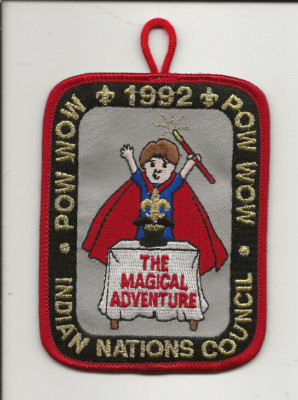 INDIAN NATIONS COUNCIL / 1992 POW WOW patch - Cub Boy Scout BSA JE/B-12