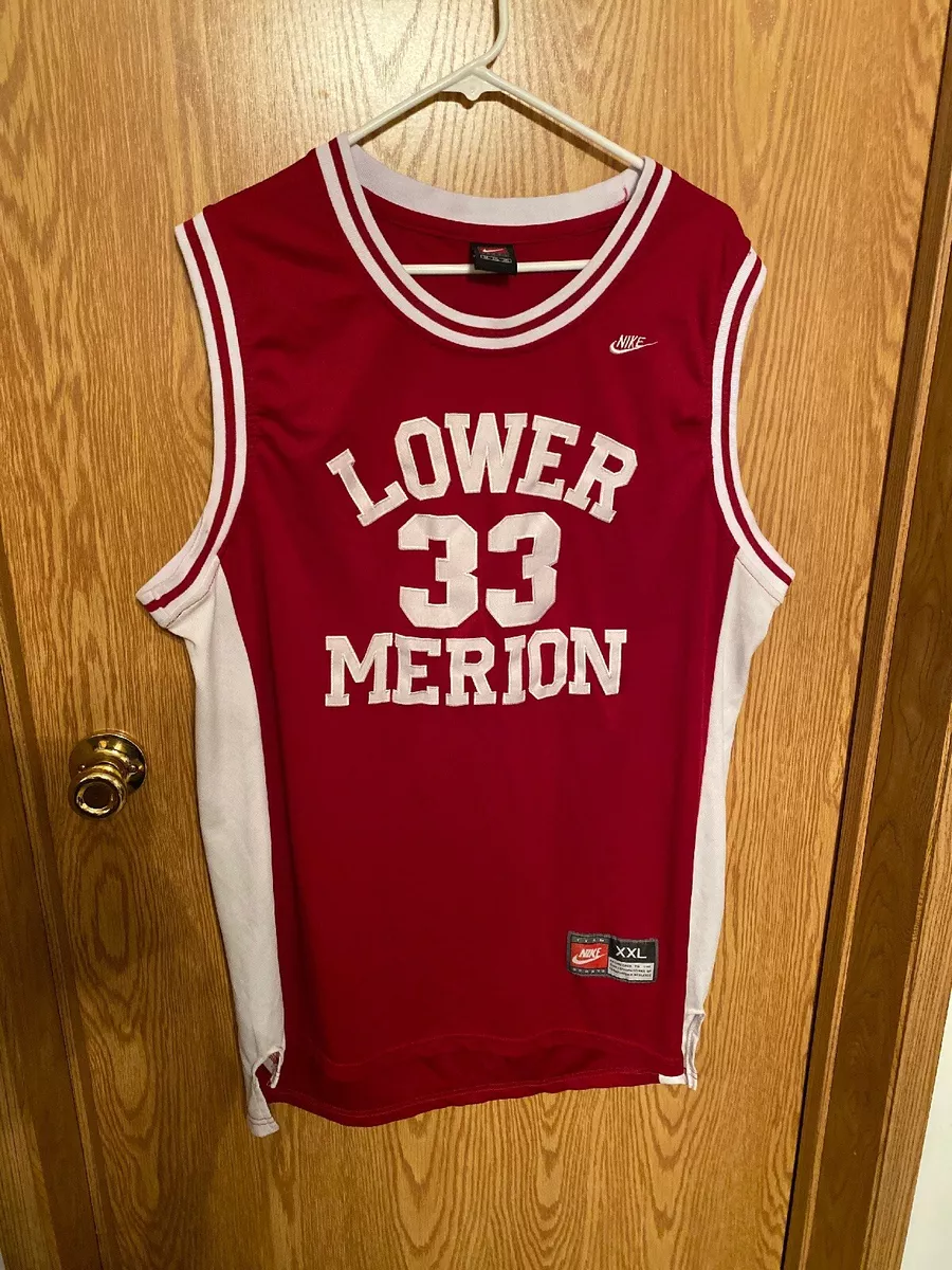 Kobe Bryant Lower Merion Black Red High School Jersey #33 Size XXL