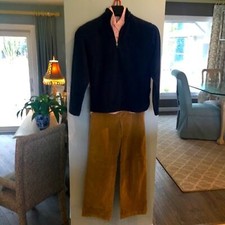 GAP KIDS TAN CORDUROY PANTS, Preppy, BOYS SIZE 12 REG, EUC