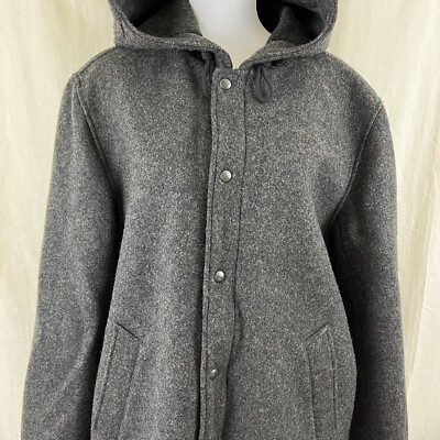 J Crew Mens 100% Wool 3M Thinsulate Hooded Coat Retail $498 | eBay