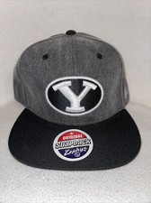 New Brigham Young BYU Hat Cougars Snapback Cap - Black / Gray Adjustable New