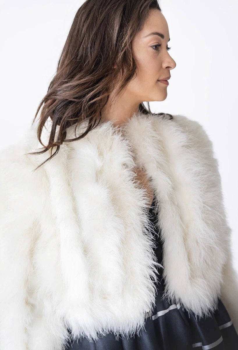 Marabou deals feather jacket