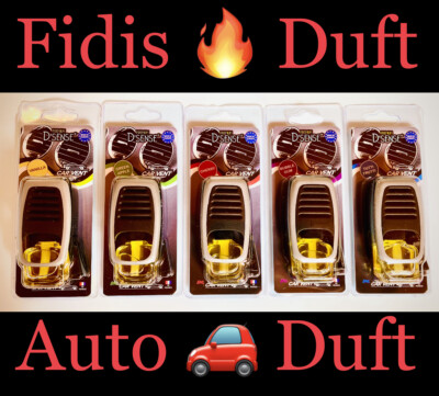 D´sense Premium  Auto Car Vent Pflege Raumduft Scents 5 Flavour Top Design