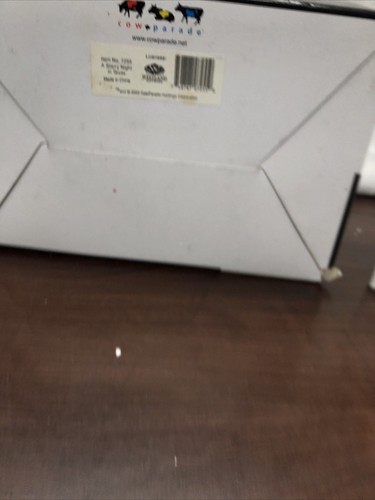 New Damaged Box 2002 Westland Cow Parade # 7255 A Starry Night in Texas Figurine - Foto 5 di 5