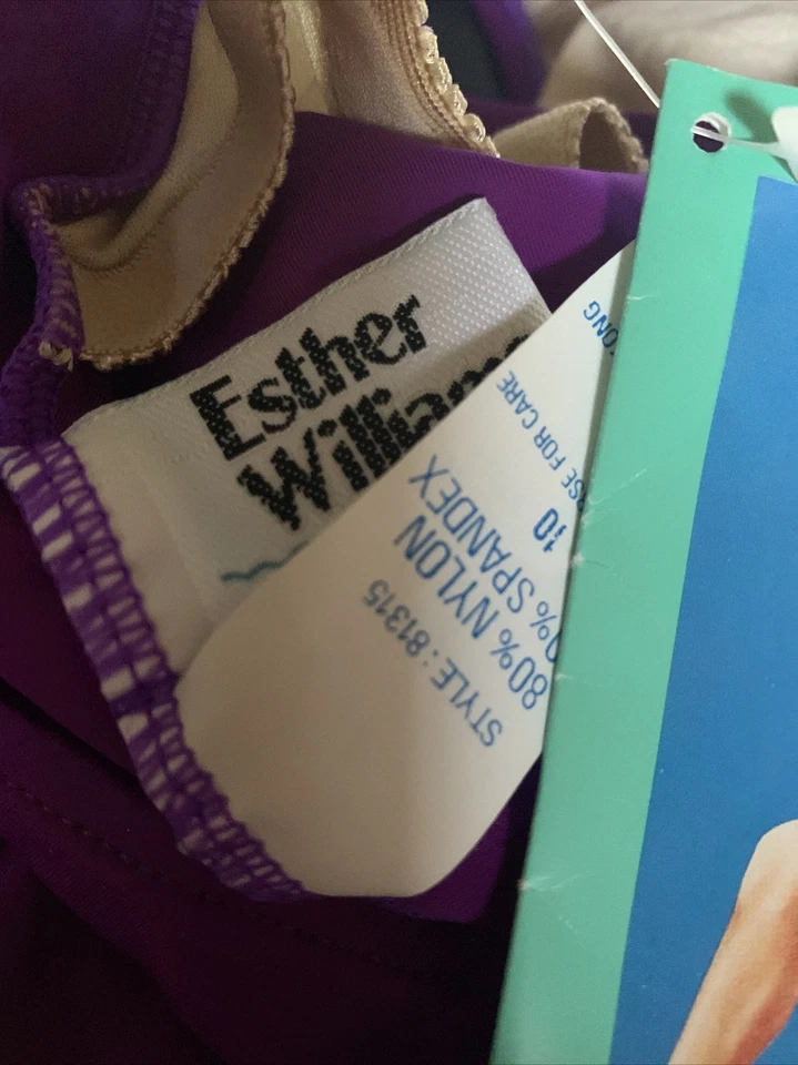 Traje de baño Esther Williams vintage retro pinup mujer estilo 10 - 81315 nuevo con etiquetas Foto 4 de 4