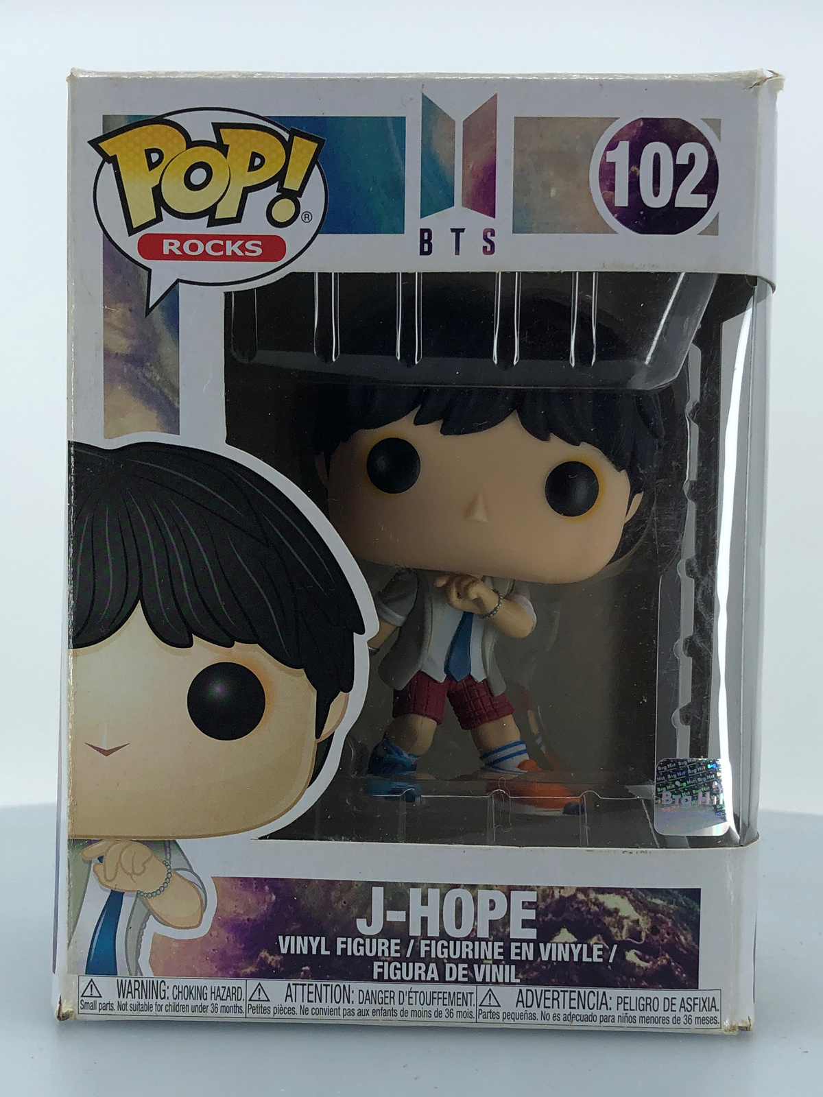 Funko Pop! Figura De Vinilo Rocks Bts J-Hope #102 Dañada