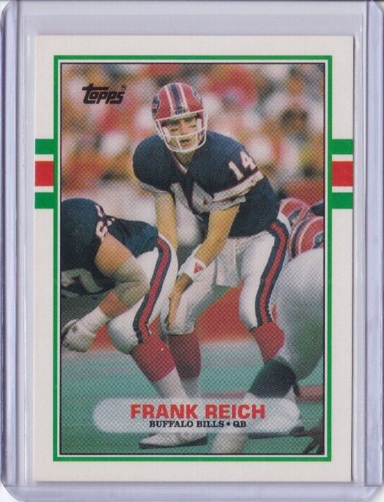1989 TOPPS TRADED FOOTBALL #81T FRANK REICH BUFFALO BILLS (ID89)